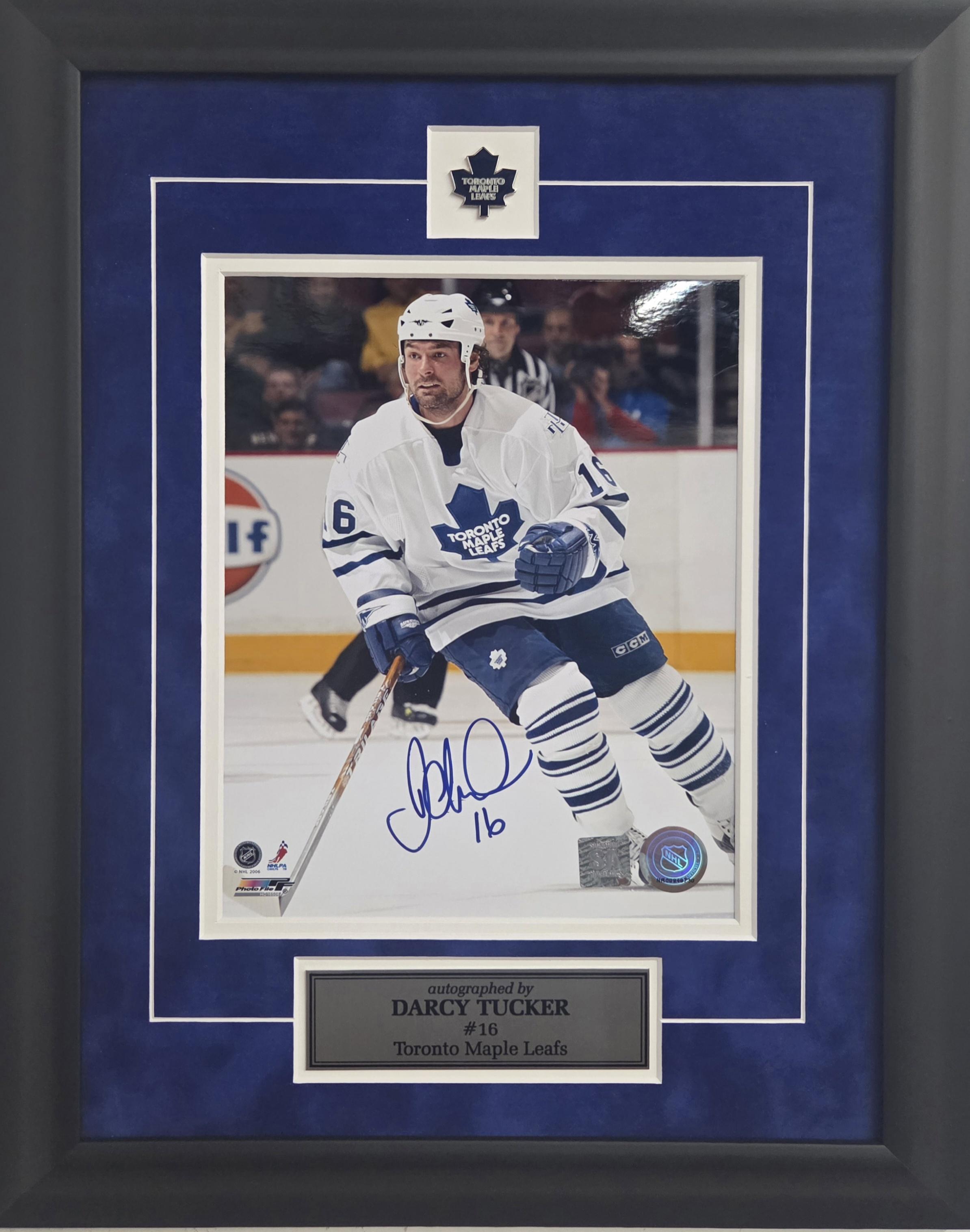 Darcy Tucker autographed 8 X 10 Framed