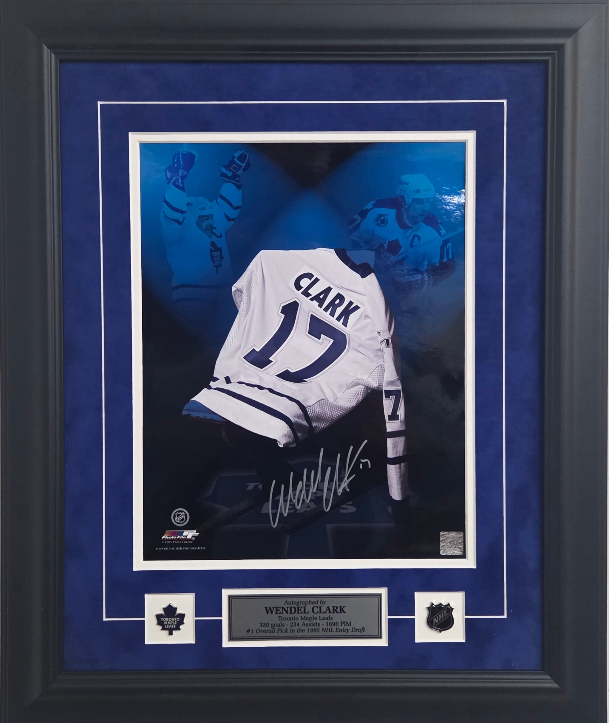 Wendel Clark autographed Tribute 11 x 14 photo