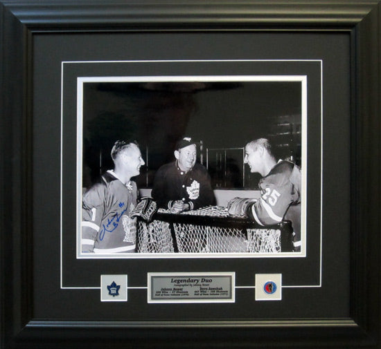 Legendary Duo, Autographed by Johnny Bower