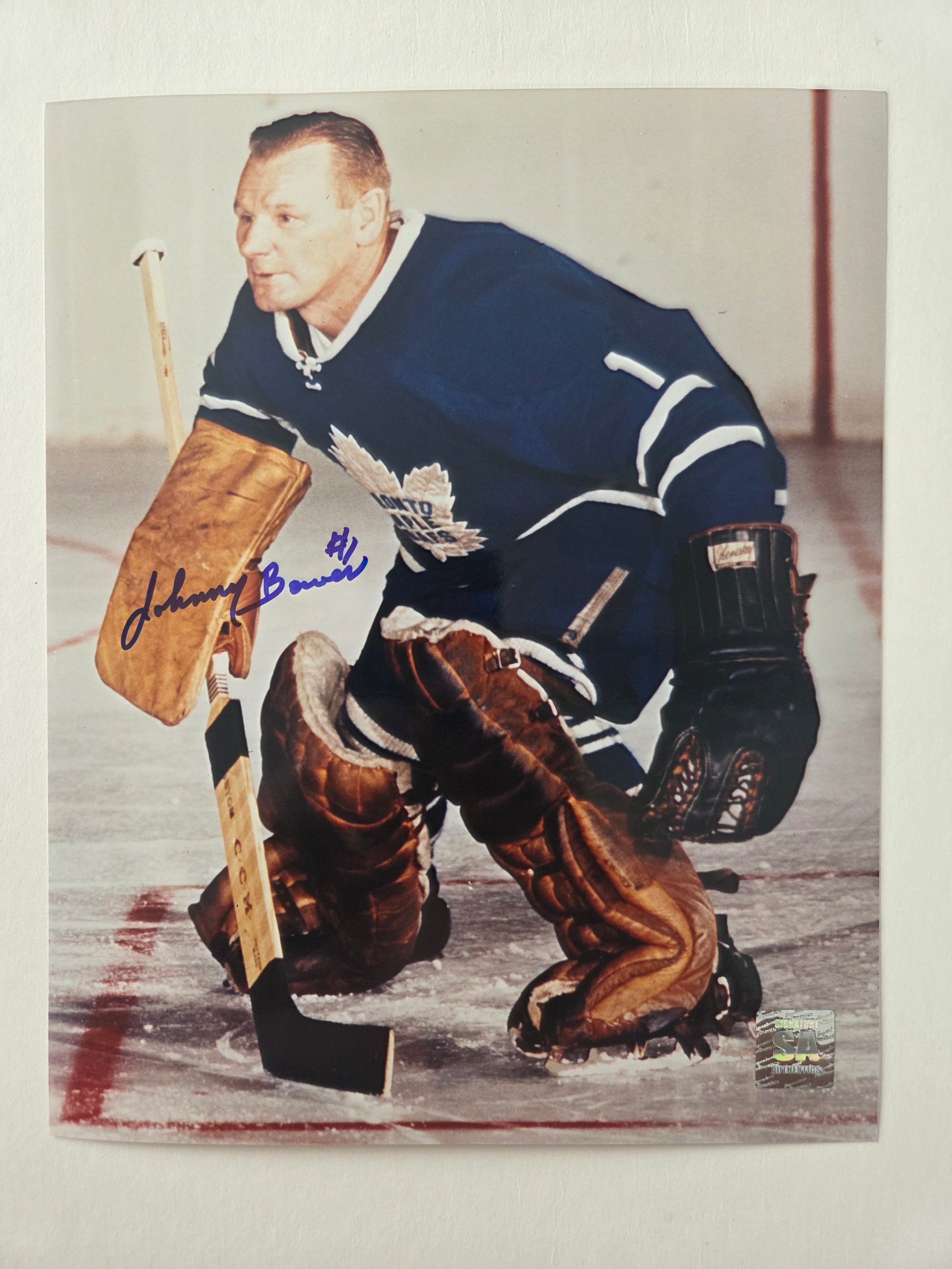 Johnny Bower - Autographed Photo 8 x 10