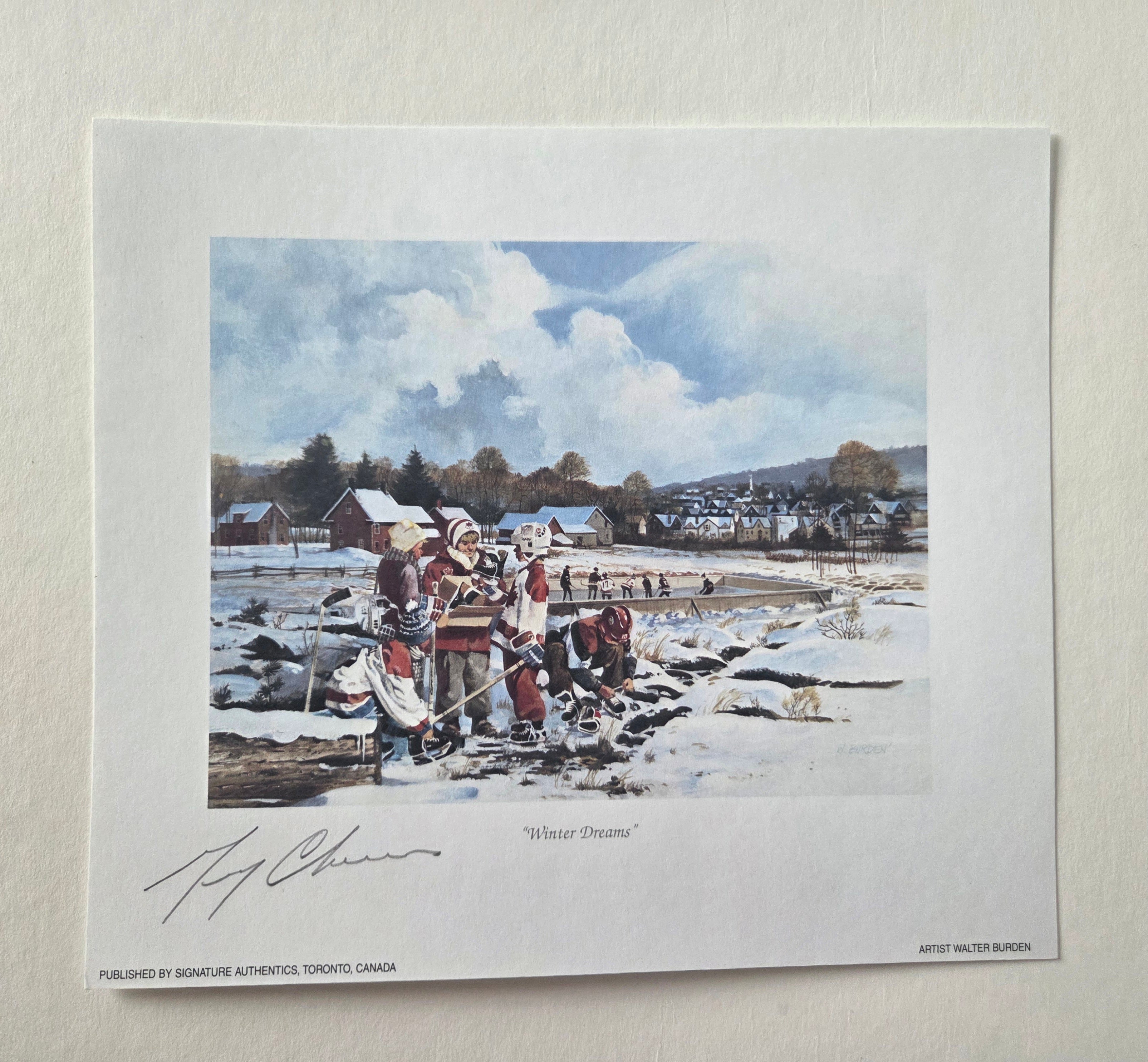 Winter Dreams - Autographed By Gerry Cheevers