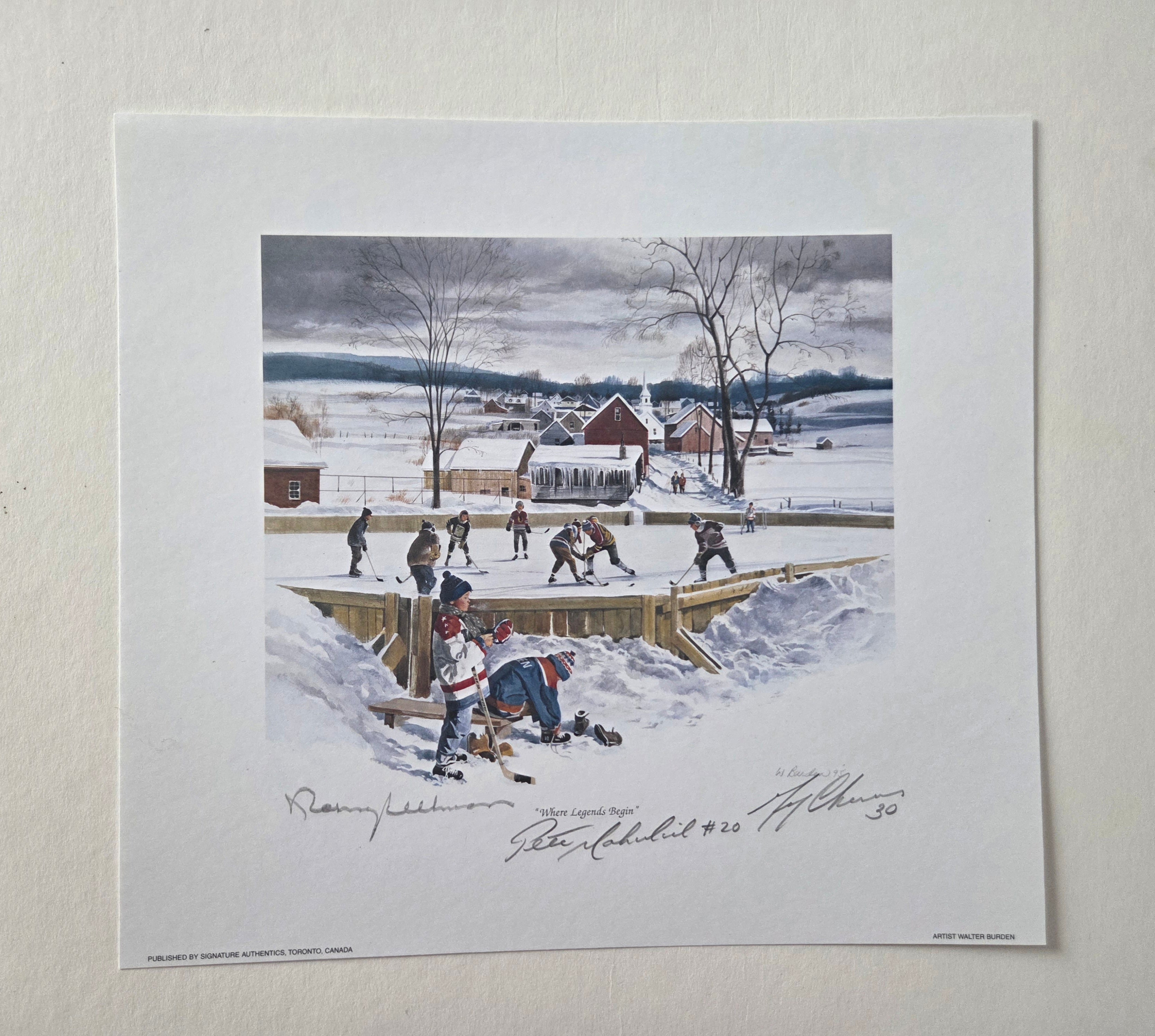 Where Legends Begin - Autographed By Norm Ullman, Pete Mahovlich, Gerry Cheevers