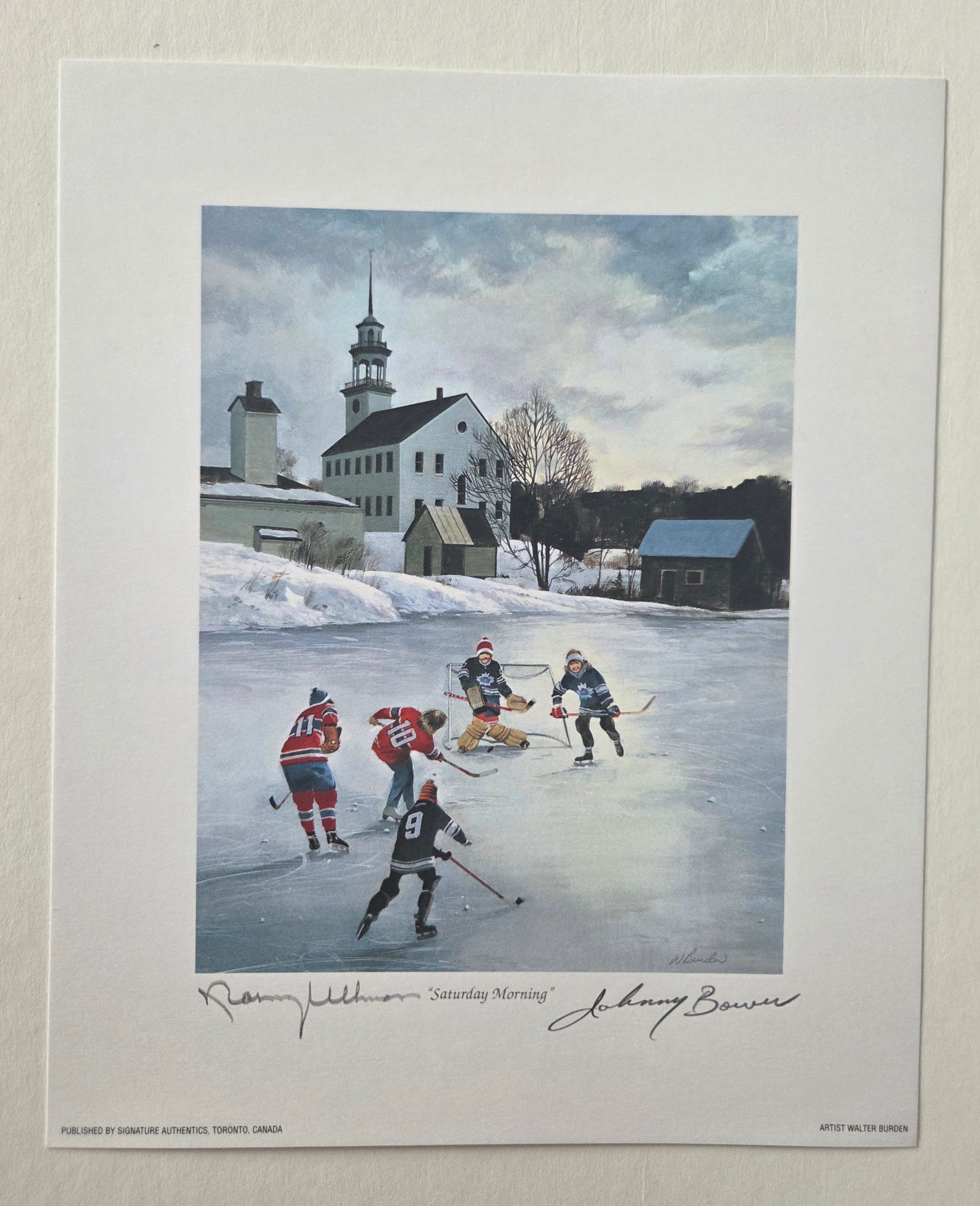 Saturday Morning - Autographed By Norm Ullman, Johnny Bower
