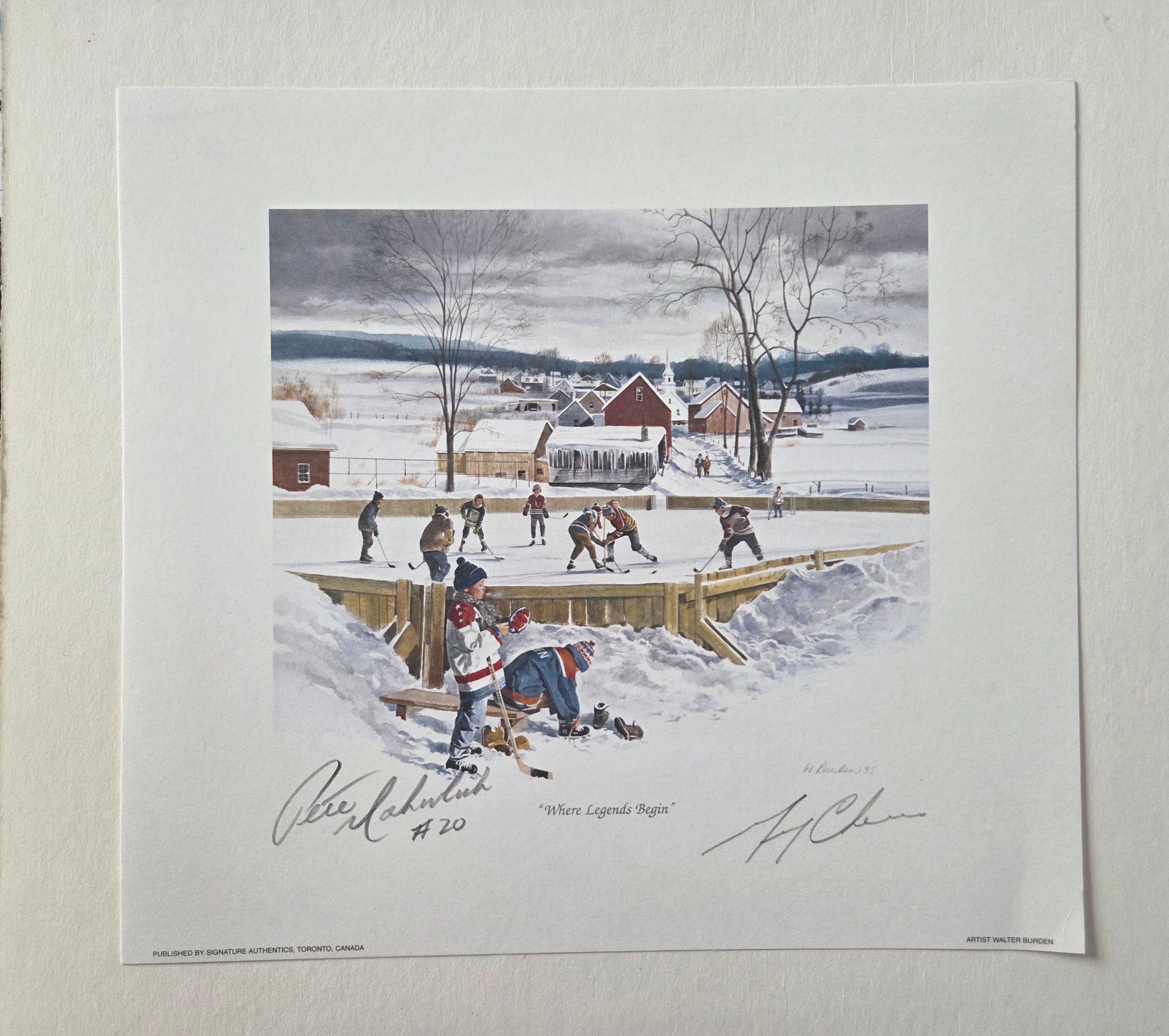 Where Legends Begin - Autographed By Pete Mahovlich, Gerry Cheevers