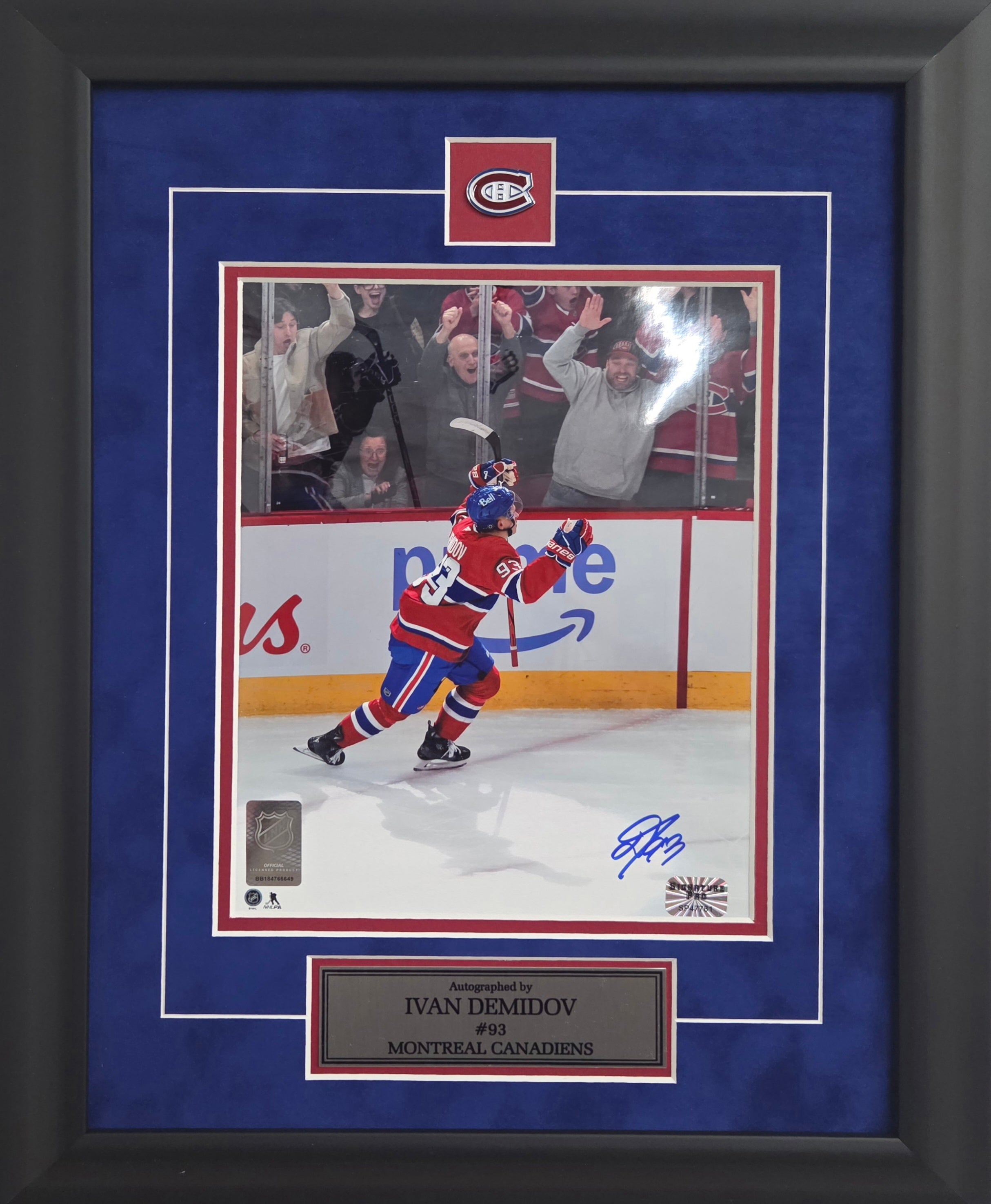 Ivan Demidov Signed 8 x 10 framed.