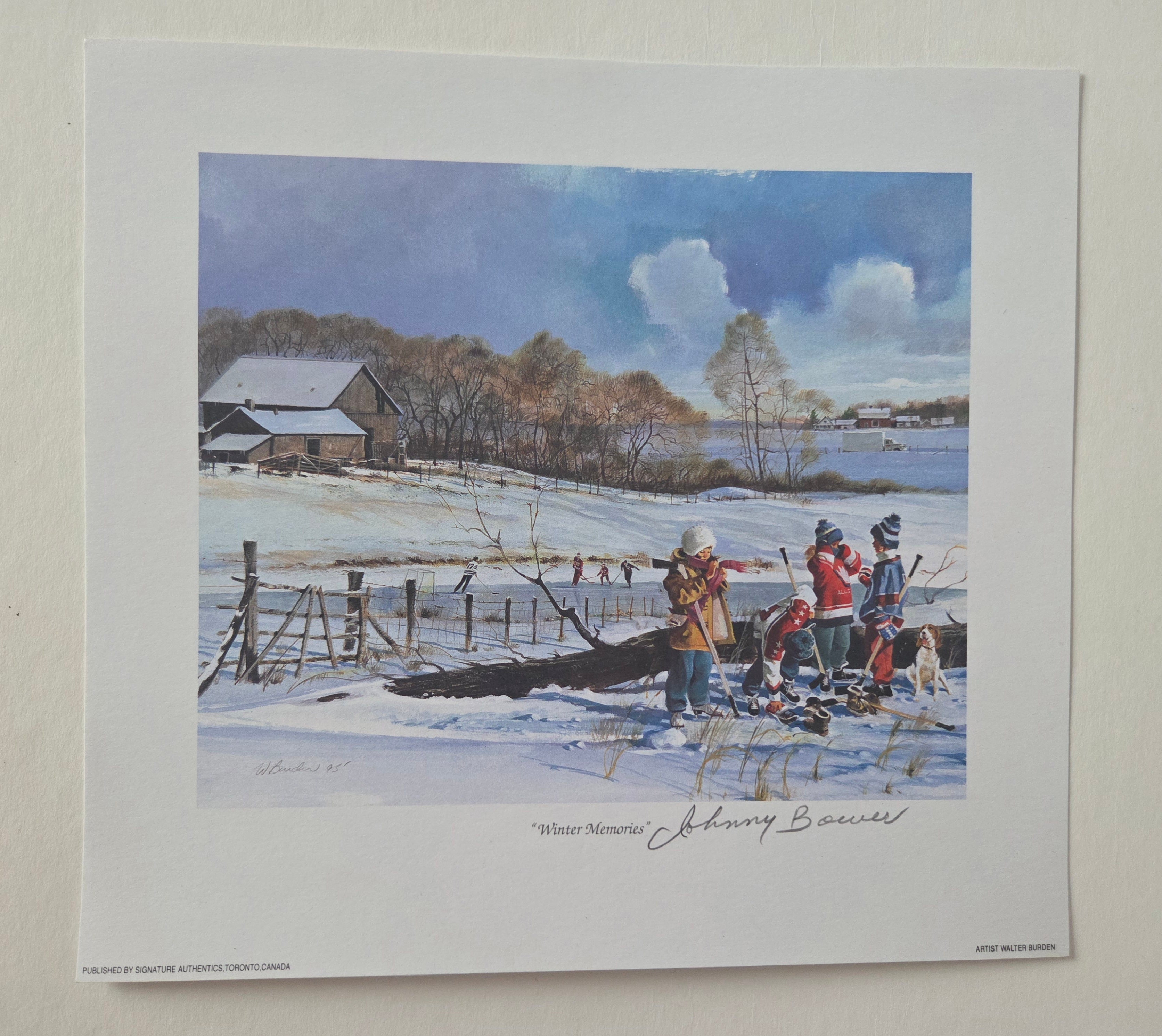 Winter Memories - Autographed By Johnny Bower
