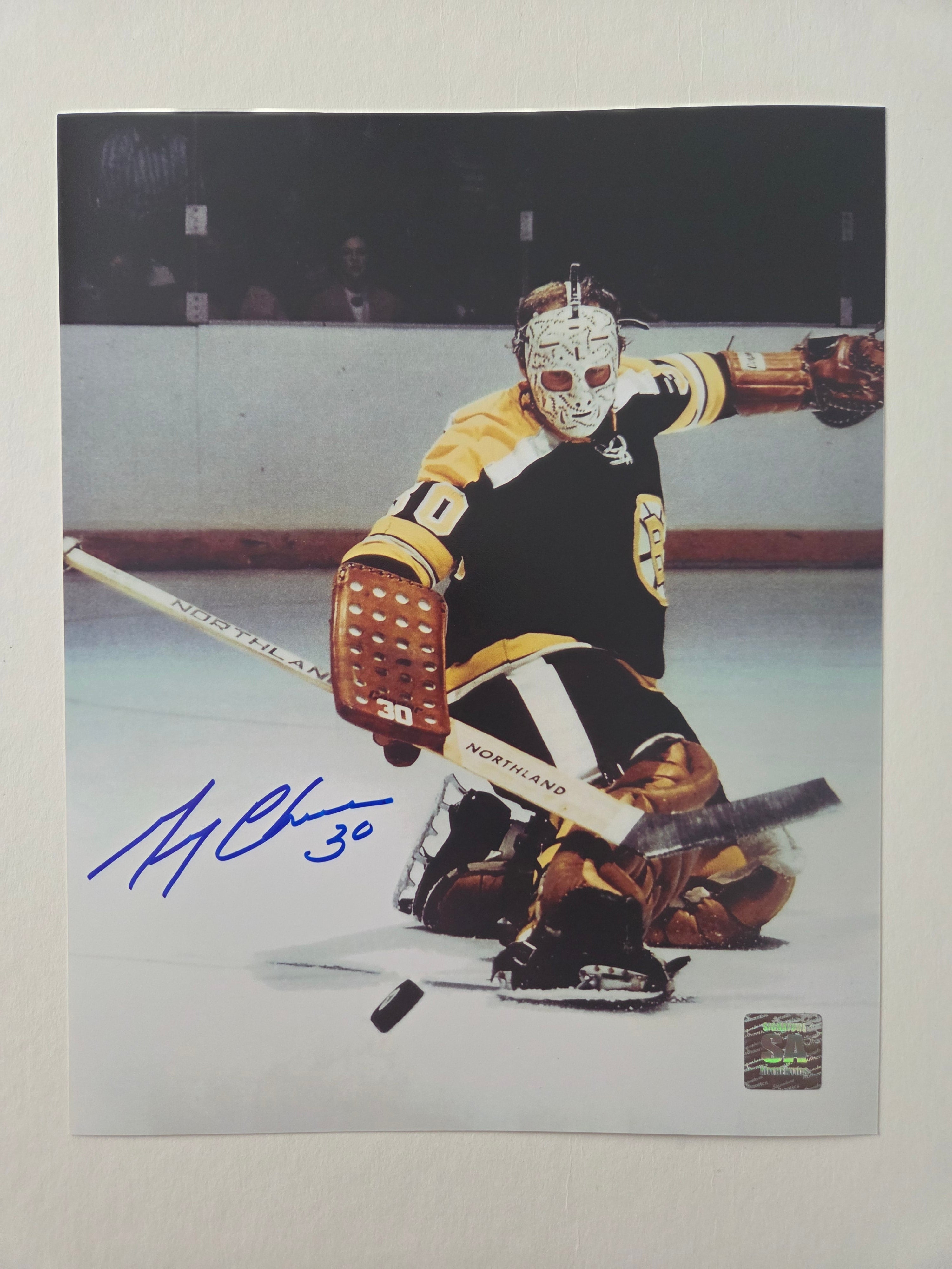 Gerry Cheevers - Autographed Photo  8 x 10