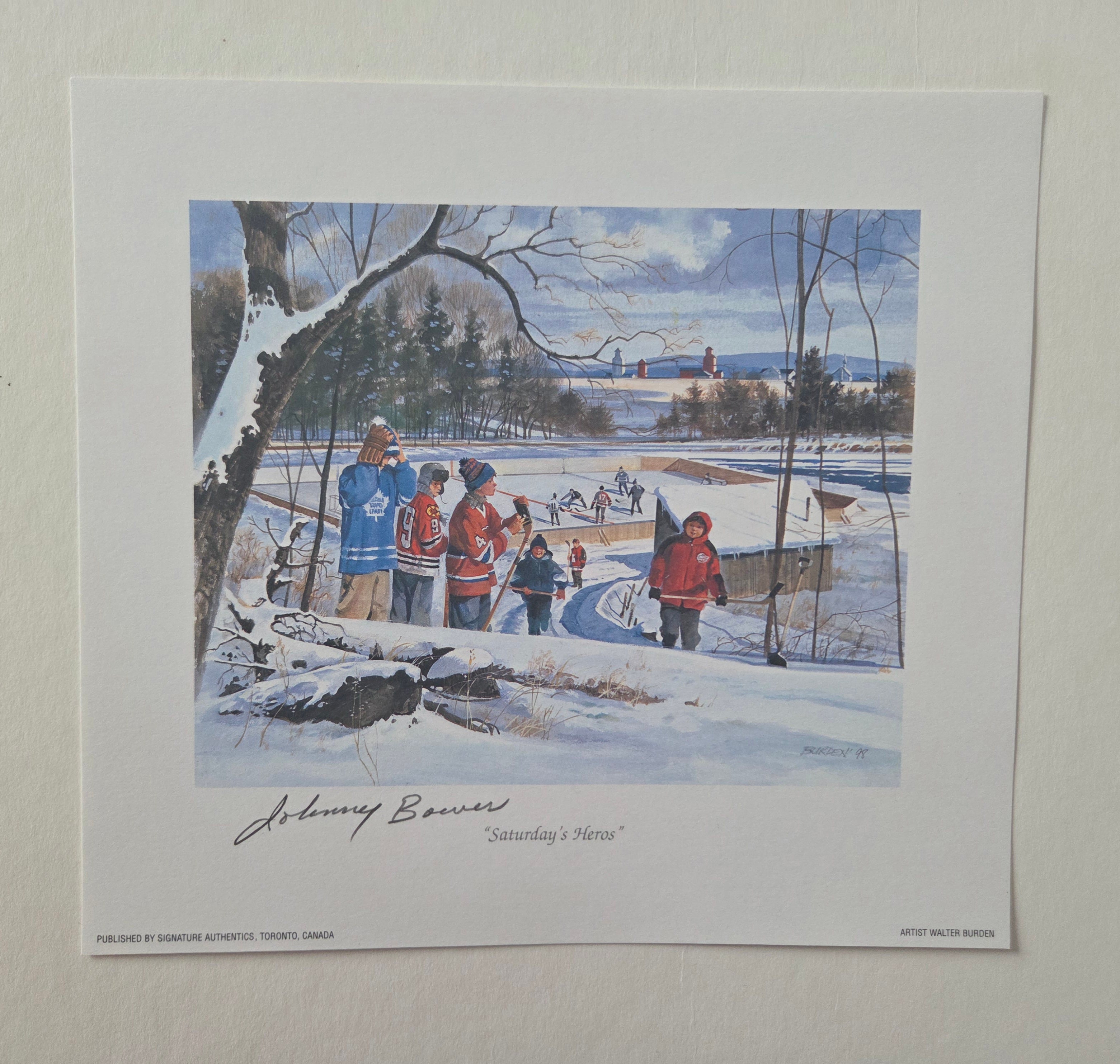 Saturdays Heroes - Autographed By Johnny Bower