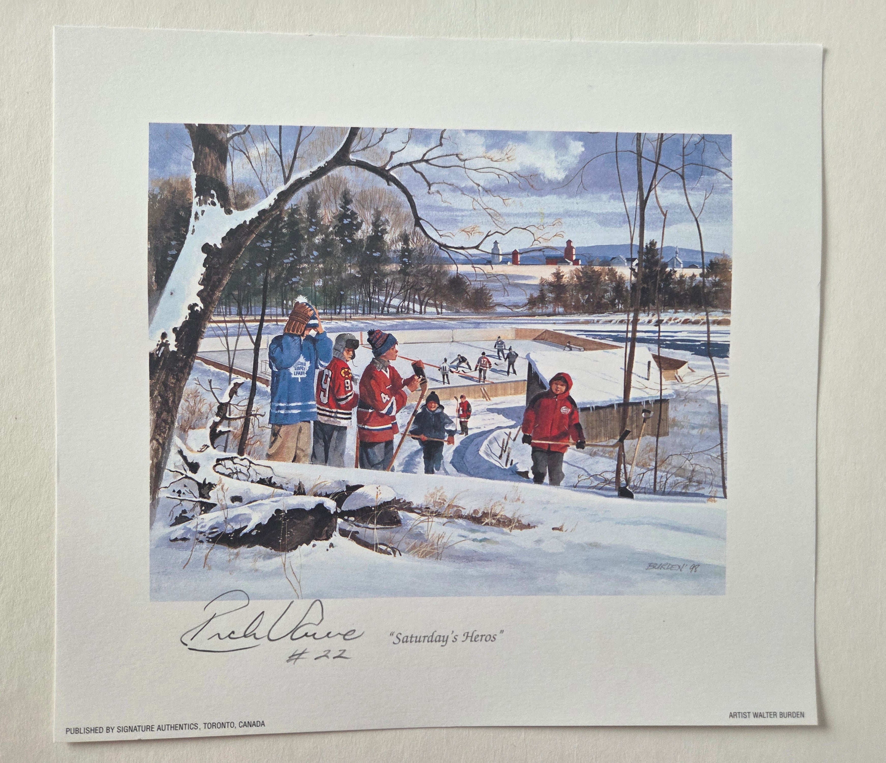 Saturdays Heroes - Autographed By Rick Vaive