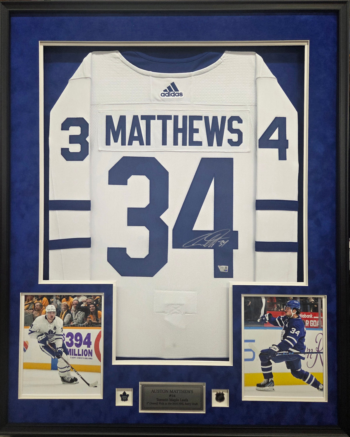 Auston Matthews signed jersey